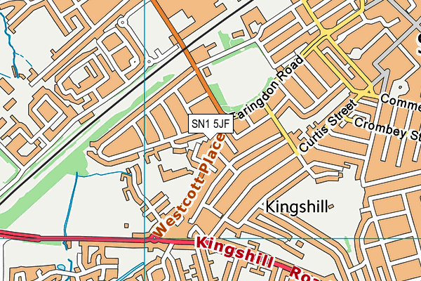 SN1 5JF map - OS VectorMap District (Ordnance Survey) SN1 5JF map - OS VectorMap District (Ordnance Survey)