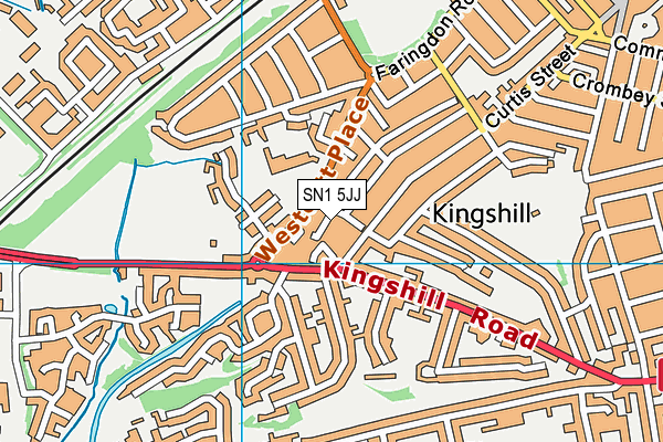 SN1 5JJ map - OS VectorMap District (Ordnance Survey) SN1 5JJ map - OS VectorMap District (Ordnance Survey)