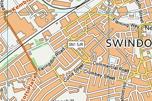 SN1 5JR map - OS VectorMap District (Ordnance Survey) SN1 5JR map - OS VectorMap District (Ordnance Survey)