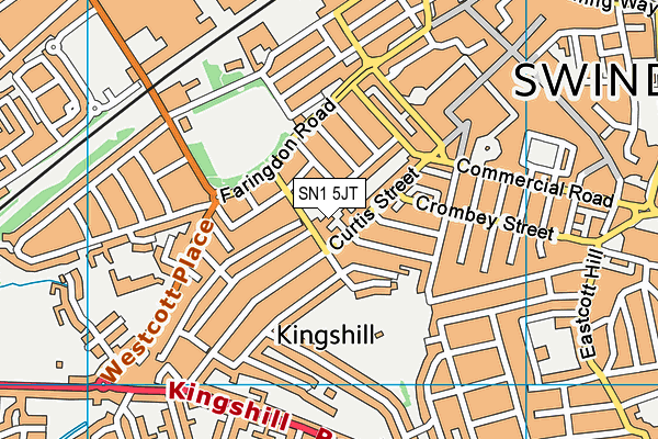 SN1 5JT map - OS VectorMap District (Ordnance Survey)