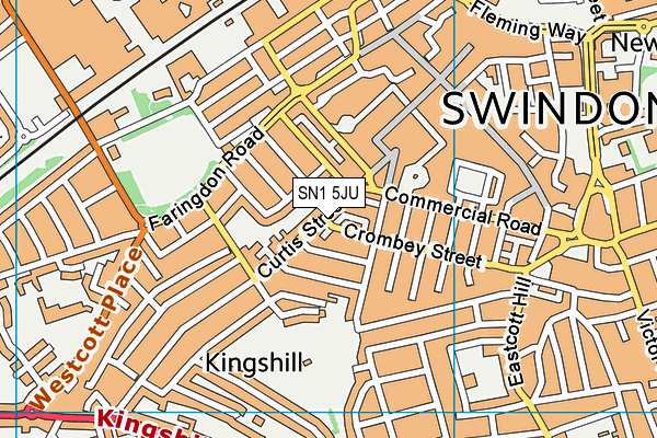 SN1 5JU map - OS VectorMap District (Ordnance Survey) SN1 5JU map - OS VectorMap District (Ordnance Survey)