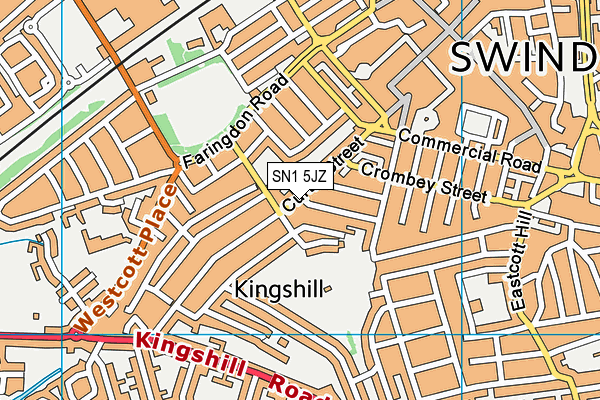 SN1 5JZ map - OS VectorMap District (Ordnance Survey) SN1 5JZ map - OS VectorMap District (Ordnance Survey)
