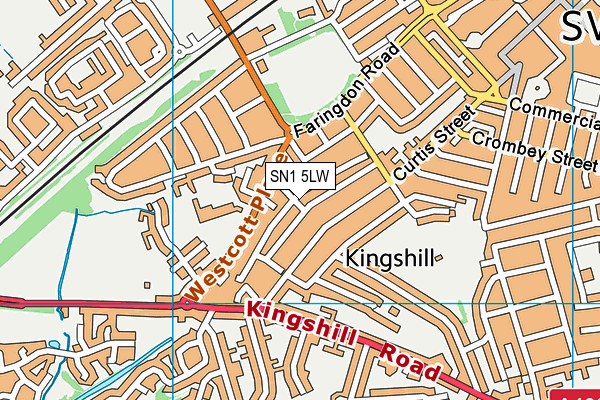 SN1 5LW map - OS VectorMap District (Ordnance Survey) SN1 5LW map - OS VectorMap District (Ordnance Survey)