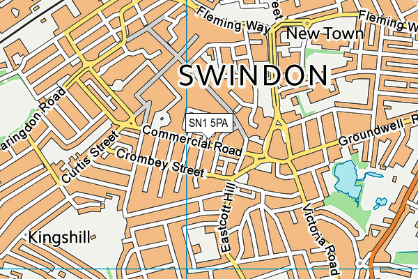 SN1 5PA map - OS VectorMap District (Ordnance Survey) SN1 5PA map - OS VectorMap District (Ordnance Survey)