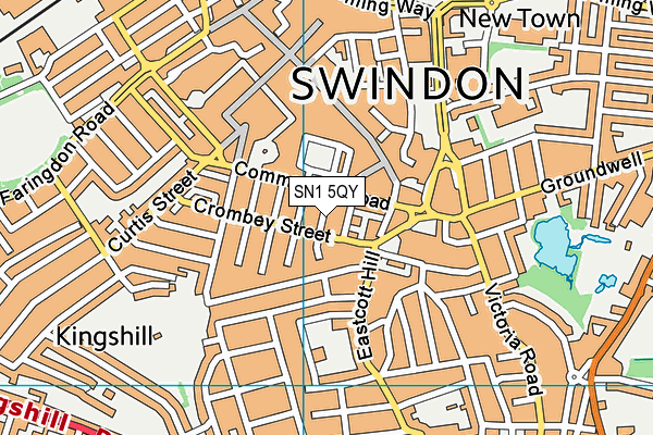 SN1 5QY map - OS VectorMap District (Ordnance Survey) SN1 5QY map - OS VectorMap District (Ordnance Survey)