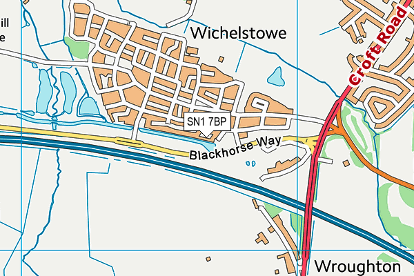 SN1 7BP map - OS VectorMap District (Ordnance Survey) SN1 7BP map - OS VectorMap District (Ordnance Survey)