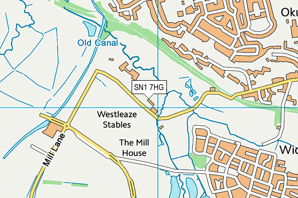 SN1 7HG map - OS VectorMap District (Ordnance Survey) SN1 7HG map - OS VectorMap District (Ordnance Survey)