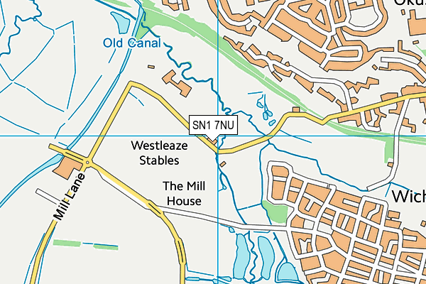 SN1 7NU map - OS VectorMap District (Ordnance Survey) SN1 7NU map - OS VectorMap District (Ordnance Survey)