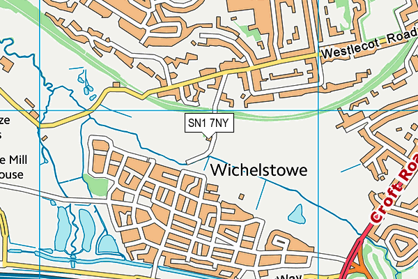 SN1 7NY map - OS VectorMap District (Ordnance Survey) SN1 7NY map - OS VectorMap District (Ordnance Survey)