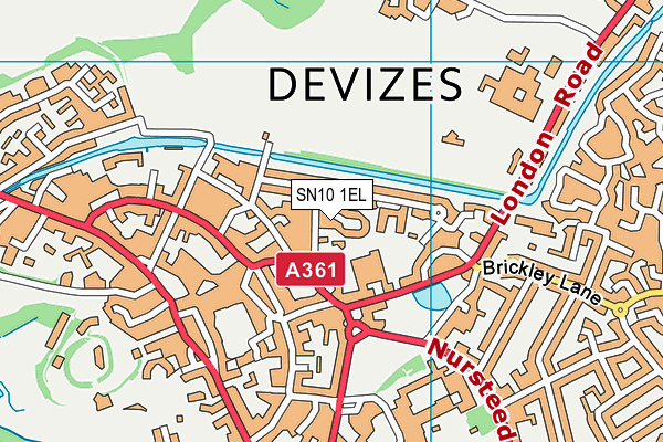 SN10 1EL map - OS VectorMap District (Ordnance Survey) SN10 1EL map - OS VectorMap District (Ordnance Survey)
