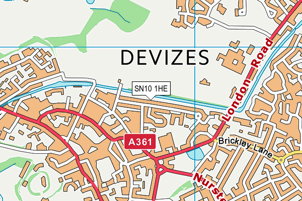 SN10 1HE map - OS VectorMap District (Ordnance Survey) SN10 1HE map - OS VectorMap District (Ordnance Survey)