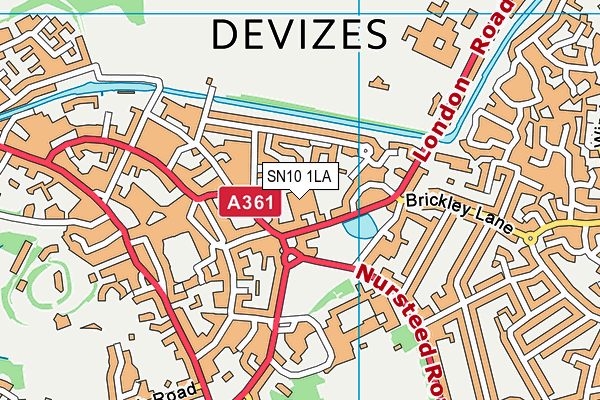 SN10 1LA map - OS VectorMap District (Ordnance Survey) SN10 1LA map - OS VectorMap District (Ordnance Survey)