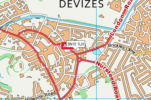 SN10 1LH map - OS VectorMap District (Ordnance Survey) SN10 1LH map - OS VectorMap District (Ordnance Survey)
