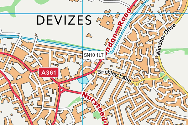 SN10 1LT map - OS VectorMap District (Ordnance Survey) SN10 1LT map - OS VectorMap District (Ordnance Survey)