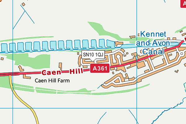 SN10 1QJ map - OS VectorMap District (Ordnance Survey) SN10 1QJ map - OS VectorMap District (Ordnance Survey)