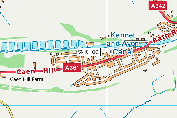 SN10 1QQ map - OS VectorMap District (Ordnance Survey) SN10 1QQ map - OS VectorMap District (Ordnance Survey)
