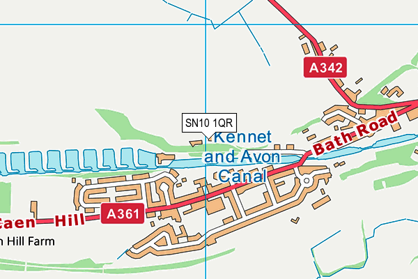 SN10 1QR map - OS VectorMap District (Ordnance Survey) SN10 1QR map - OS VectorMap District (Ordnance Survey)