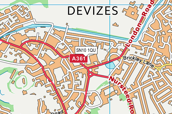 SN10 1QU map - OS VectorMap District (Ordnance Survey)