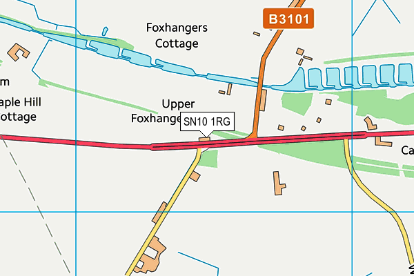 SN10 1RG map - OS VectorMap District (Ordnance Survey) SN10 1RG map - OS VectorMap District (Ordnance Survey)