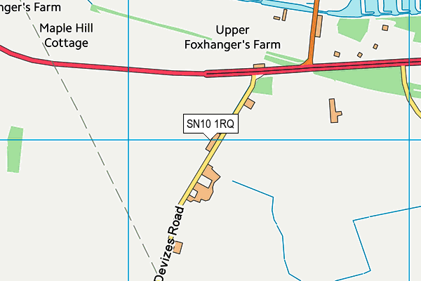 SN10 1RQ map - OS VectorMap District (Ordnance Survey) SN10 1RQ map - OS VectorMap District (Ordnance Survey)
