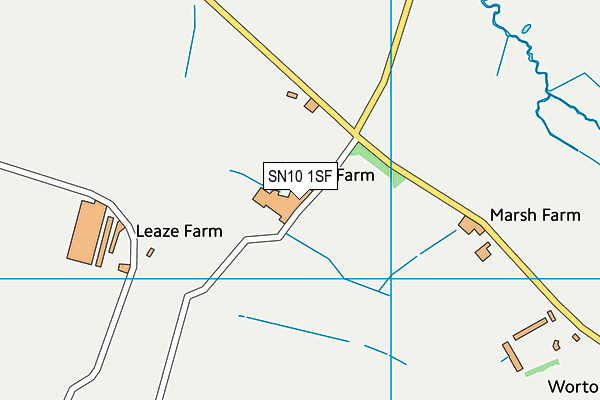 SN10 1SF map - OS VectorMap District (Ordnance Survey) SN10 1SF map - OS VectorMap District (Ordnance Survey)