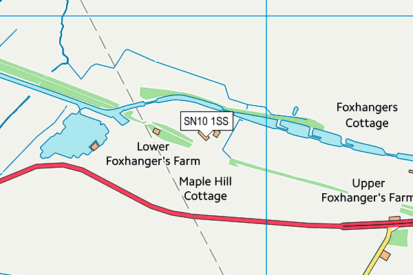 SN10 1SS map - OS VectorMap District (Ordnance Survey) SN10 1SS map - OS VectorMap District (Ordnance Survey)