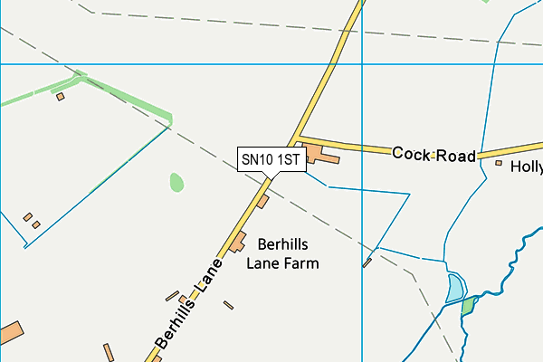 SN10 1ST map - OS VectorMap District (Ordnance Survey)