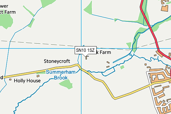 SN10 1SZ map - OS VectorMap District (Ordnance Survey) SN10 1SZ map - OS VectorMap District (Ordnance Survey)