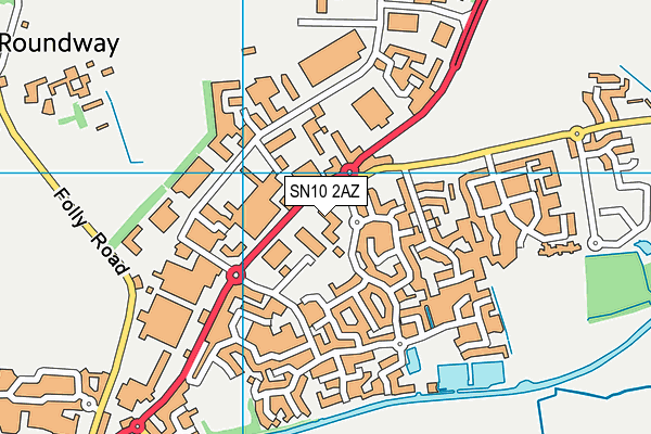 SN10 2AZ map - OS VectorMap District (Ordnance Survey) SN10 2AZ map - OS VectorMap District (Ordnance Survey)