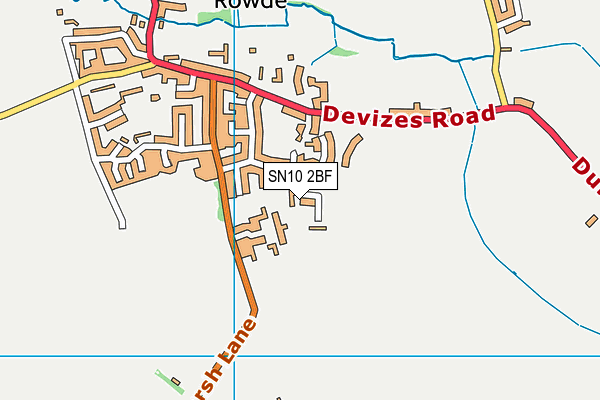 SN10 2BF map - OS VectorMap District (Ordnance Survey) SN10 2BF map - OS VectorMap District (Ordnance Survey)