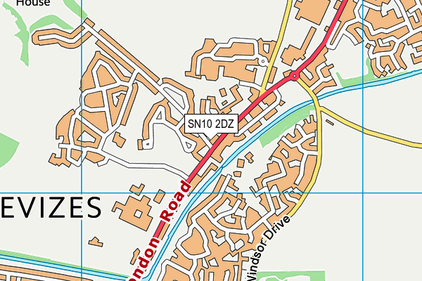 SN10 2DZ map - OS VectorMap District (Ordnance Survey) SN10 2DZ map - OS VectorMap District (Ordnance Survey)