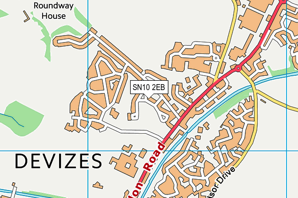 SN10 2EB map - OS VectorMap District (Ordnance Survey) SN10 2EB map - OS VectorMap District (Ordnance Survey)