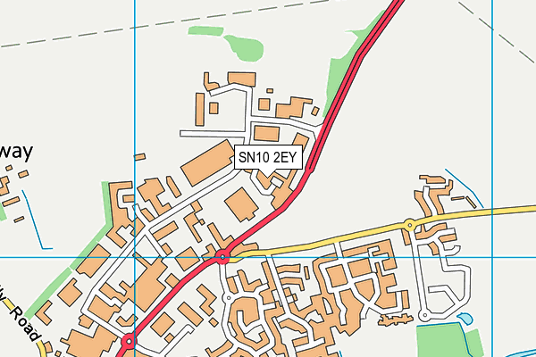SN10 2EY map - OS VectorMap District (Ordnance Survey) SN10 2EY map - OS VectorMap District (Ordnance Survey)