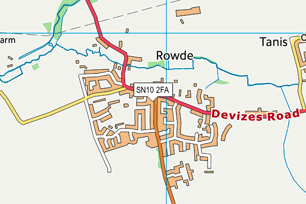 SN10 2FA map - OS VectorMap District (Ordnance Survey) SN10 2FA map - OS VectorMap District (Ordnance Survey)