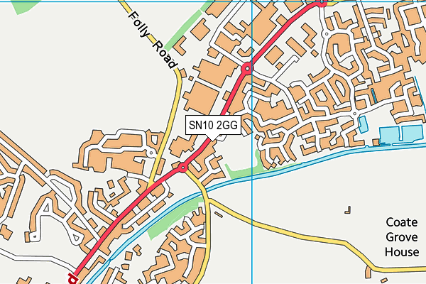 SN10 2GG map - OS VectorMap District (Ordnance Survey) SN10 2GG map - OS VectorMap District (Ordnance Survey)
