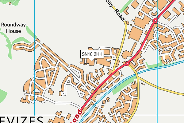 SN10 2HH map - OS VectorMap District (Ordnance Survey) SN10 2HH map - OS VectorMap District (Ordnance Survey)