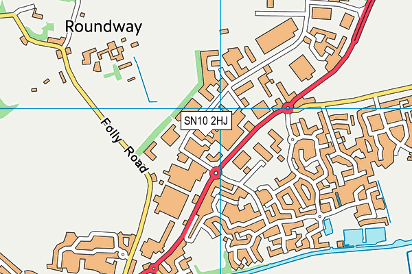 SN10 2HJ map - OS VectorMap District (Ordnance Survey) SN10 2HJ map - OS VectorMap District (Ordnance Survey)