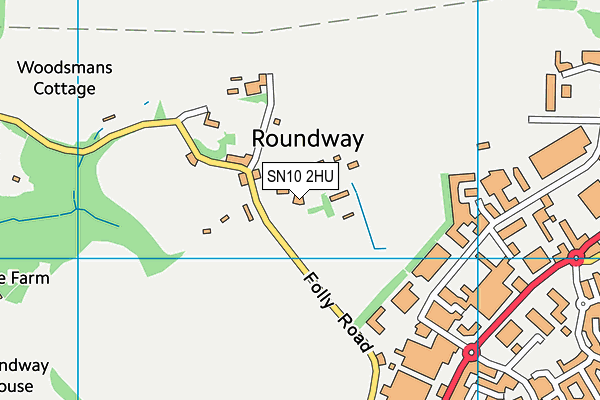 SN10 2HU map - OS VectorMap District (Ordnance Survey) SN10 2HU map - OS VectorMap District (Ordnance Survey)