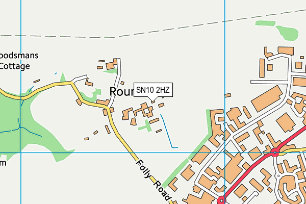 SN10 2HZ map - OS VectorMap District (Ordnance Survey) SN10 2HZ map - OS VectorMap District (Ordnance Survey)