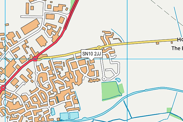 SN10 2JJ map - OS VectorMap District (Ordnance Survey) SN10 2JJ map - OS VectorMap District (Ordnance Survey)