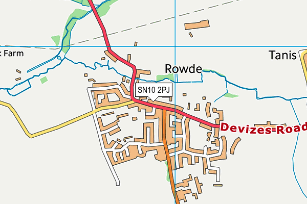 SN10 2PJ map - OS VectorMap District (Ordnance Survey) SN10 2PJ map - OS VectorMap District (Ordnance Survey)