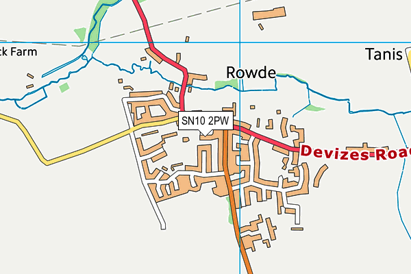 SN10 2PW map - OS VectorMap District (Ordnance Survey) SN10 2PW map - OS VectorMap District (Ordnance Survey)