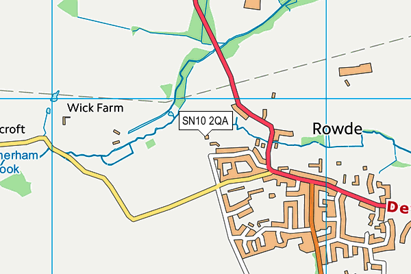 SN10 2QA map - OS VectorMap District (Ordnance Survey) SN10 2QA map - OS VectorMap District (Ordnance Survey)