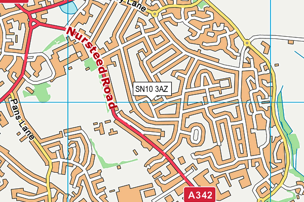 SN10 3AZ map - OS VectorMap District (Ordnance Survey) SN10 3AZ map - OS VectorMap District (Ordnance Survey)