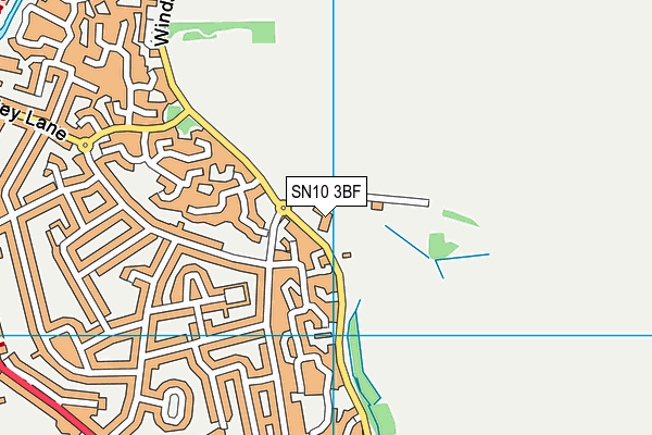 SN10 3BF map - OS VectorMap District (Ordnance Survey) SN10 3BF map - OS VectorMap District (Ordnance Survey)