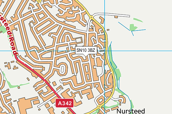 SN10 3BZ map - OS VectorMap District (Ordnance Survey)
