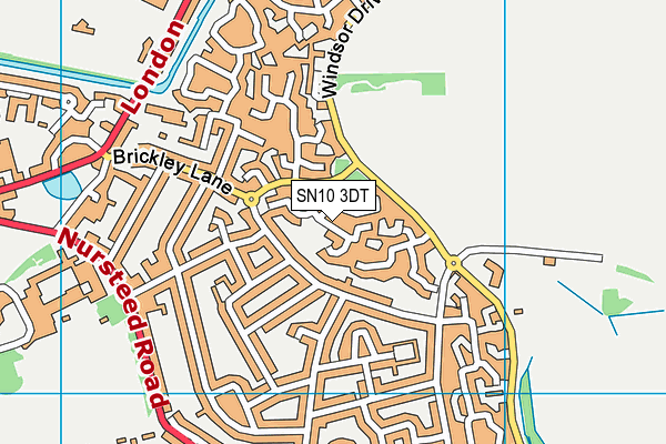 SN10 3DT map - OS VectorMap District (Ordnance Survey) SN10 3DT map - OS VectorMap District (Ordnance Survey)