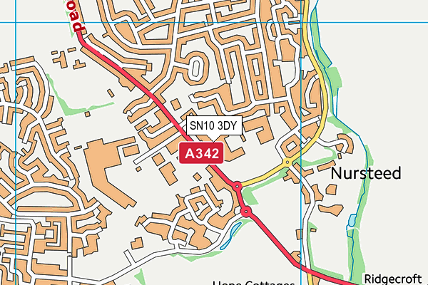 SN10 3DY map - OS VectorMap District (Ordnance Survey)