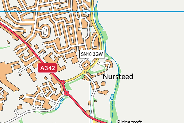 SN10 3GW map - OS VectorMap District (Ordnance Survey) SN10 3GW map - OS VectorMap District (Ordnance Survey)