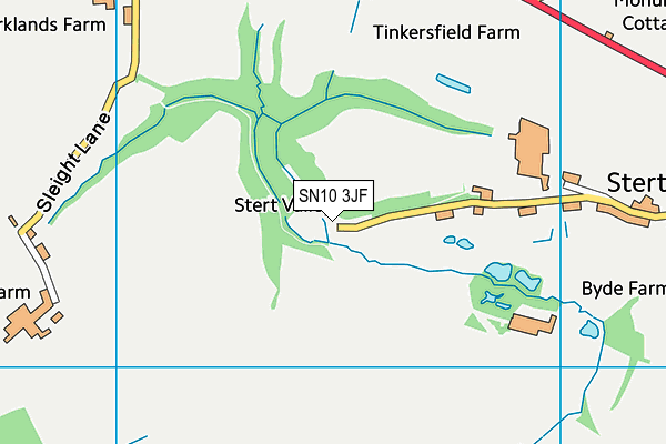 SN10 3JF map - OS VectorMap District (Ordnance Survey) SN10 3JF map - OS VectorMap District (Ordnance Survey)